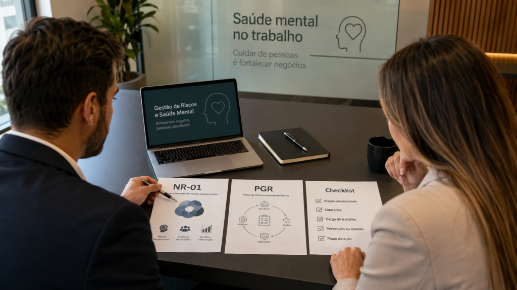 NR-01 e riscos psicossociais no trabalho com apoio de canal de denúncia para empresas